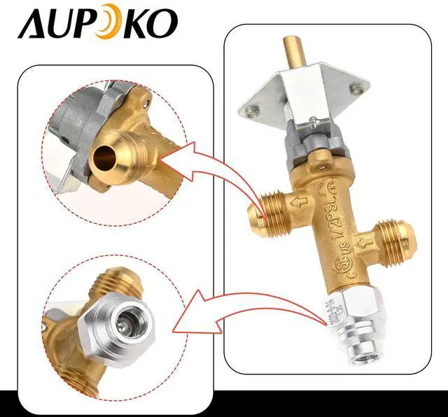Alt view image 5 of 7 - Low Pressure LPG Propane Gas Flame Failure Safety Control Valve Kit Comes with M8*1 Thread Thermocouple and A Zinc Alloy Knob, Fits for Gas Grill, Heater, Fire Pit (50,000 BTU, 1/2 PSI)
