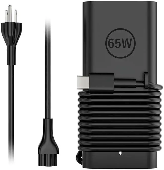Main image of 65W 45W Type-C Laptop Charger Fit for Dell Latitude Inspiron Chromebook XPS | 65W/45W PD Fast Charging | Smart Temperature Control | Wide Compatibility | Compact Design | Multiple Protection
