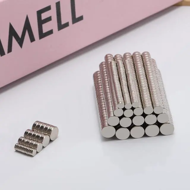 Alt view image 5 of 7 - 500Pcs Small Rare Earth Magnets, 4 Different Sizes Tiny Mini Magnets for Refrigerator, DIY, Crafts, Whiteboard, Miniatures, Office