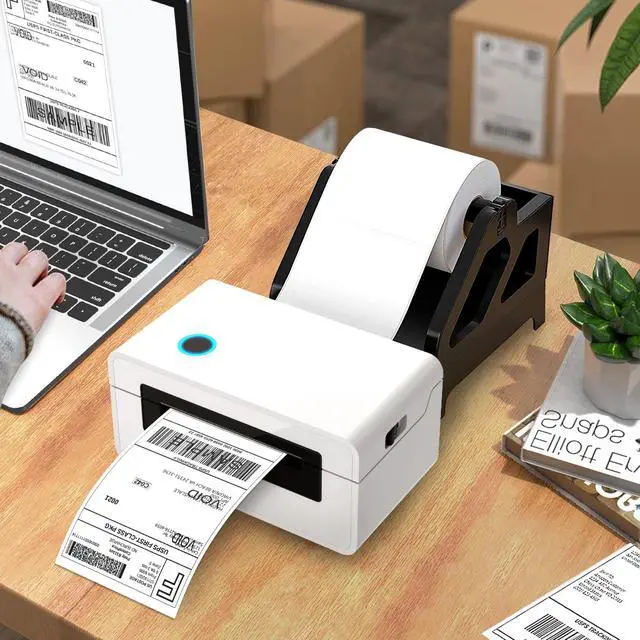 Alt view image 4 of 7 - 2 Rolls 4x6 Direct Thermal Shipping Labels, 250 Labels/Roll, 1'' Core, Compatible Zebra 2844 ZP-450 ZP-500 ZP-505