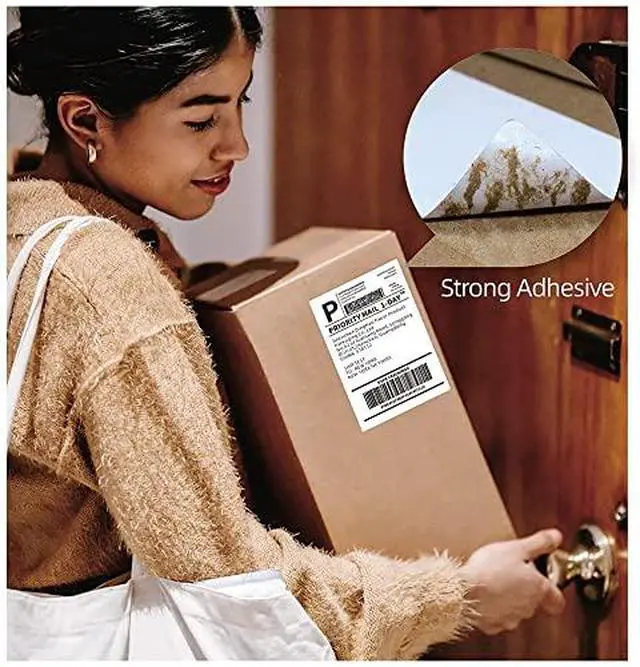 Alt view image 6 of 7 - 2 Rolls 4x6 Direct Thermal Shipping Labels, 250 Labels/Roll, 1'' Core, Compatible Zebra 2844 ZP-450 ZP-500 ZP-505