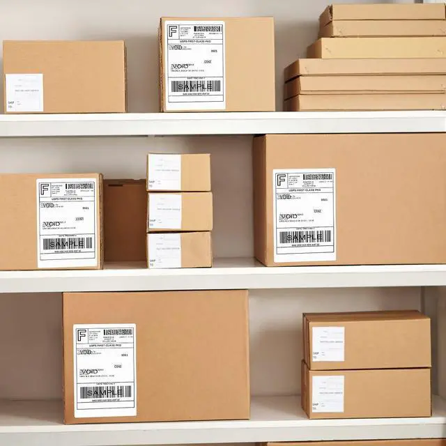 Alt view image 7 of 7 - 2 Rolls 4x6 Direct Thermal Shipping Labels, 250 Labels/Roll, 1'' Core, Compatible Zebra 2844 ZP-450 ZP-500 ZP-505