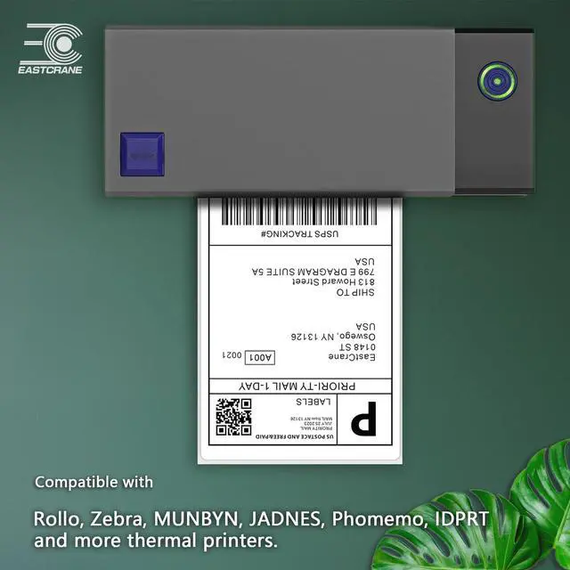 Alt view image 2 of 5 - 4x6 Thermal Shipping Lables Roll, 500 Labels/Roll,Compatible with Rollo Zebra MUNBYN JADNES Phomemo IDPRT,Commercial Grade,Permanent Adhesive,Perforated