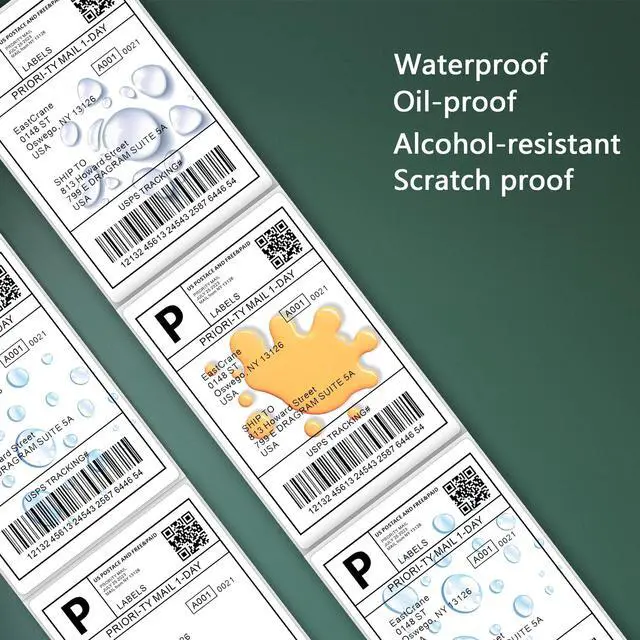 Alt view image 4 of 5 - 4x6 Thermal Shipping Lables Roll, 500 Labels/Roll,Compatible with Rollo Zebra MUNBYN JADNES Phomemo IDPRT,Commercial Grade,Permanent Adhesive,Perforated