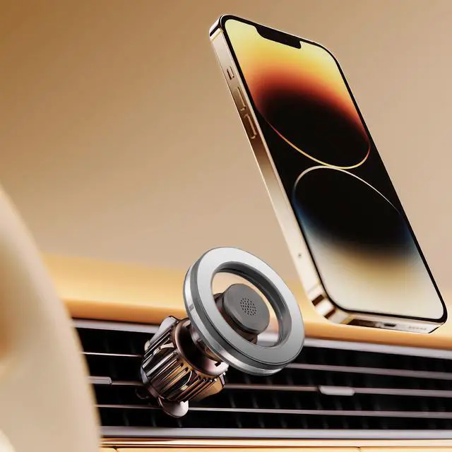 Main image of for Magsafe Car Mount for iPhone, Aluminum Alloy Vent Mount,Built-in Air Freshener,Magnetic Phone Holder for Car,Cell Phone Car Mount,Strong Magnet,for iPhone 12,13,14,15,16 pro max and Android