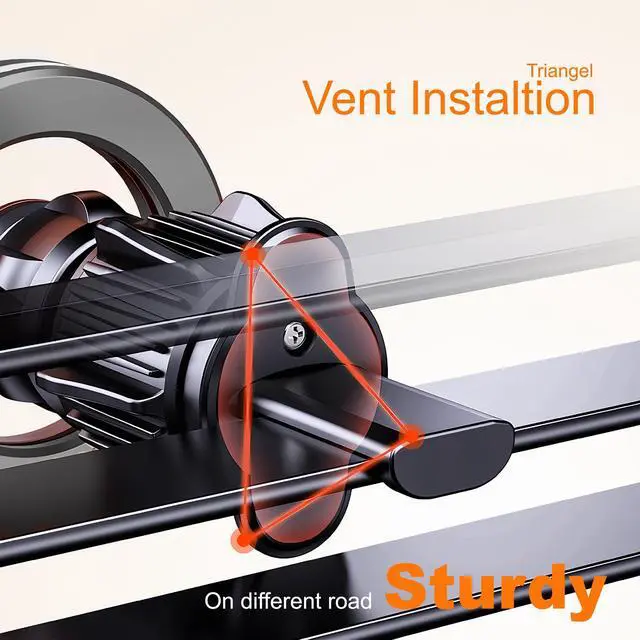 Alt view image 6 of 6 - for Magsafe Car Mount for iPhone, Aluminum Alloy Vent Mount,Built-in Air Freshener,Magnetic Phone Holder for Car,Cell Phone Car Mount,Strong Magnet,for iPhone 12,13,14,15,16 pro max and Android