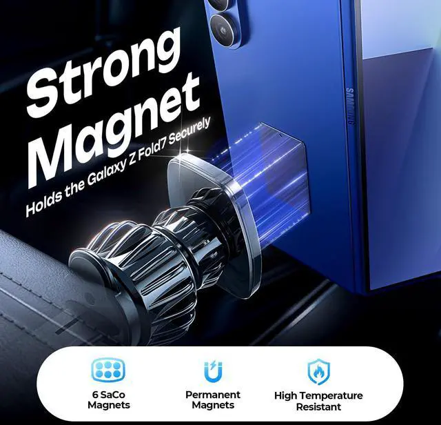 Alt view image 4 of 7 - Magnetic Phone Holder for Car, Car Phone Holder Magnetic with Upgraded Clip & Ultra 6 Strong Magnets, Magnetic Car Phone Mount Magnet for Car Automobile Cradles, Soporte de Telefono para carro