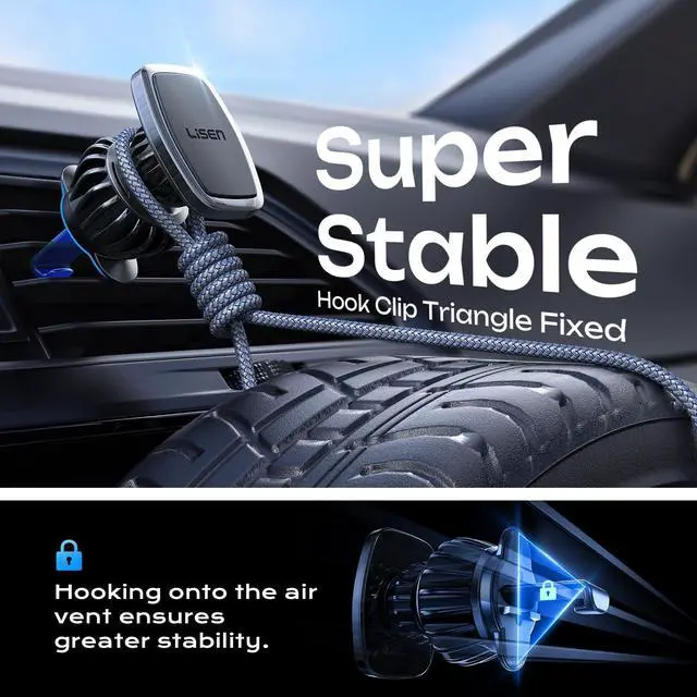 Alt view image 5 of 7 - Magnetic Phone Holder for Car, Car Phone Holder Magnetic with Upgraded Clip & Ultra 6 Strong Magnets, Magnetic Car Phone Mount Magnet for Car Automobile Cradles, Soporte de Telefono para carro