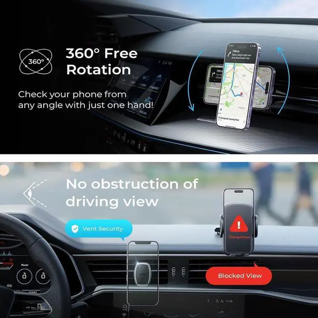Alt view image 7 of 7 - Magnetic Phone Holder for Car, Car Phone Holder Magnetic with Upgraded Clip & Ultra 6 Strong Magnets, Magnetic Car Phone Mount Magnet for Car Automobile Cradles, Soporte de Telefono para carro
