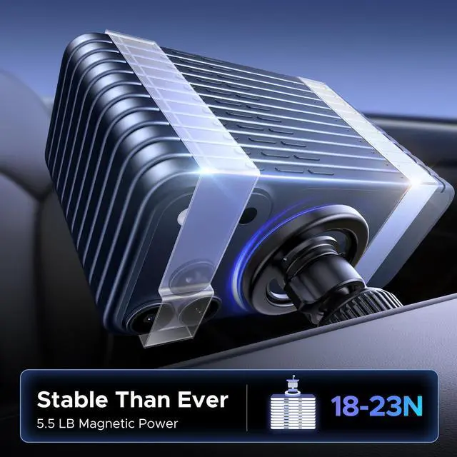 Alt view image 6 of 7 - Car Phone Mount for Magsafe Air Vent Car Mount Magnetic Phone Holder Compatible with iPhone 17 16 15 14 13 12 Pro Max, Strongest Magnet Black