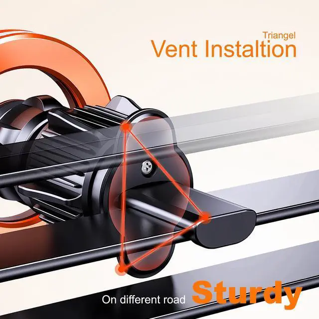 Alt view image 6 of 6 - for Magsafe Car Mount for iPhone, Aluminum Alloy Vent Mount,Built-in Air Freshener,Magnetic Phone Holder for Car,Cell Phone Car Mount,Strong Magnet,for iPhone 12,13,14,15,16 pro max and Android