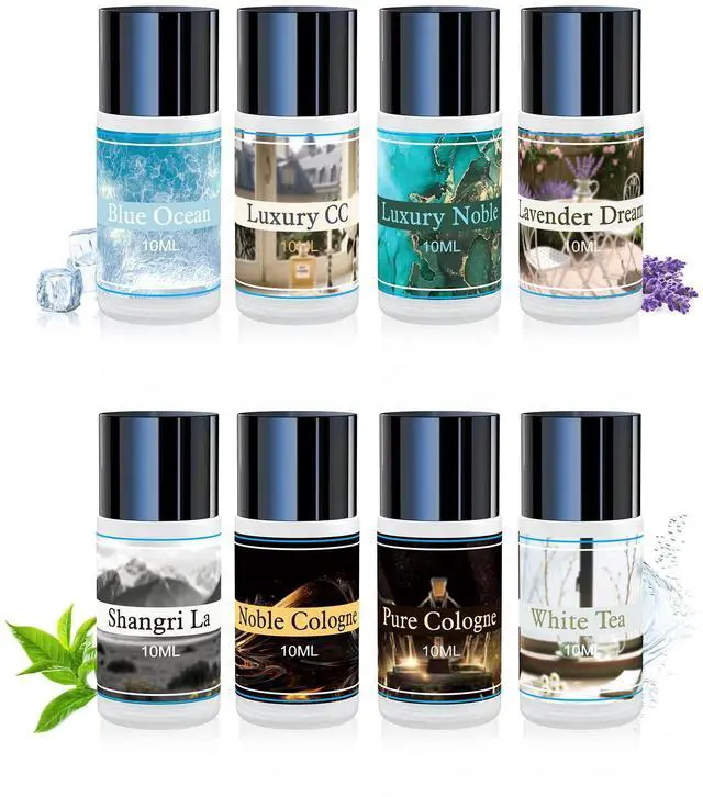 Main image of Smart Car Air Freshener, Car Air Freshener Refill, Aromatizante Para Carro Refill, 8pcs Essential Oils Mixed Fragrance Set for Car Diffusers (No Diffuser Included)