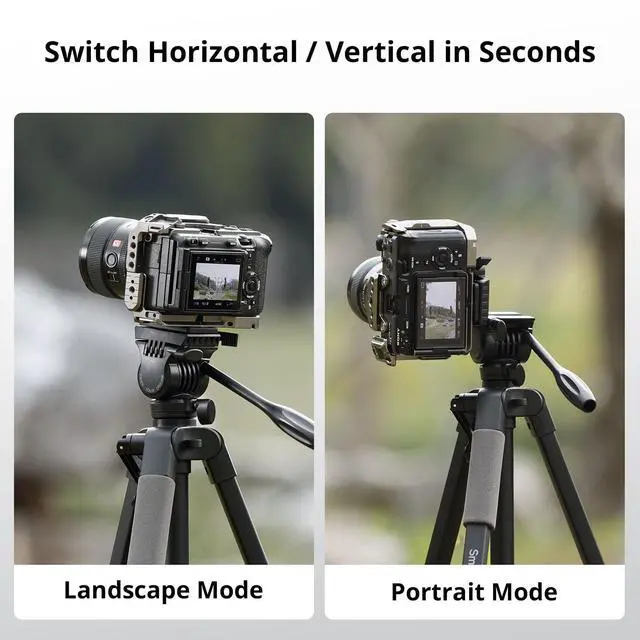 Alt view image 2 of 7 - CT-07 Aluminum Camera Tripod Stand, 63.4" Travel Tripod for iPhone and Cameras, Phone Tripods with Quick-Switch Vertical/Horizontal Mount, Adjustable Angles & Max. 4kg Load