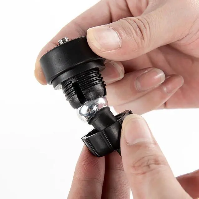 Alt view image 5 of 7 - 3 Pack 1/4 Screw to 17mm Ball Mount Base Mount Stand Interface Socket Joint for Tripod DV Camera Car Monitor GPS Phone Holder Clip Ring Light Hose Bracket Webcam