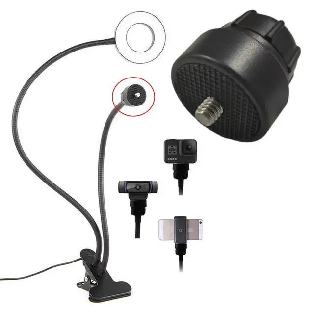 Alt view image 6 of 7 - 3 Pack 1/4 Screw to 17mm Ball Mount Base Mount Stand Interface Socket Joint for Tripod DV Camera Car Monitor GPS Phone Holder Clip Ring Light Hose Bracket Webcam