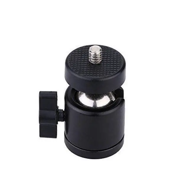 Main image of 1/4" Swivel Mini Ball Head Screw Tripod Mount for DSLR Camera Camcorder Light Bracket, Pack of 1