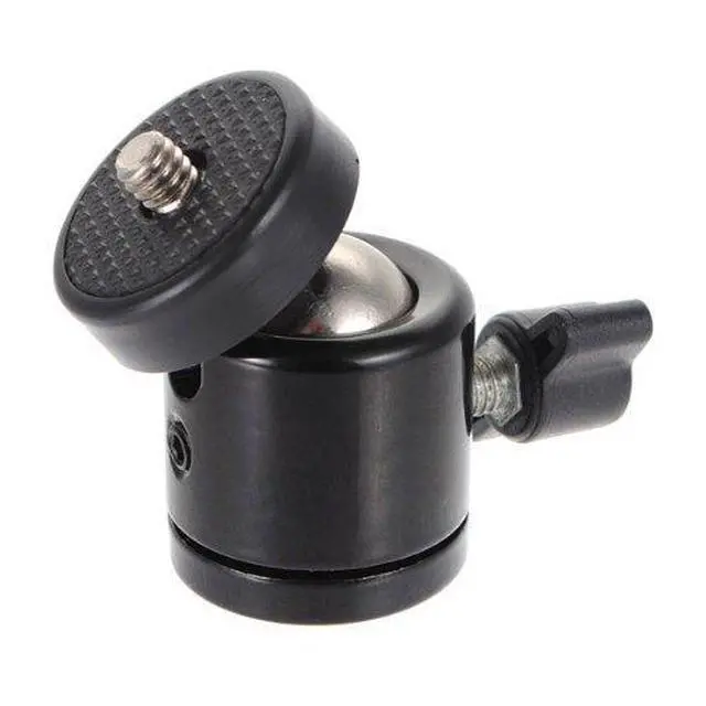 Alt view image 3 of 3 - 1/4" Swivel Mini Ball Head Screw Tripod Mount for DSLR Camera Camcorder Light Bracket, Pack of 1