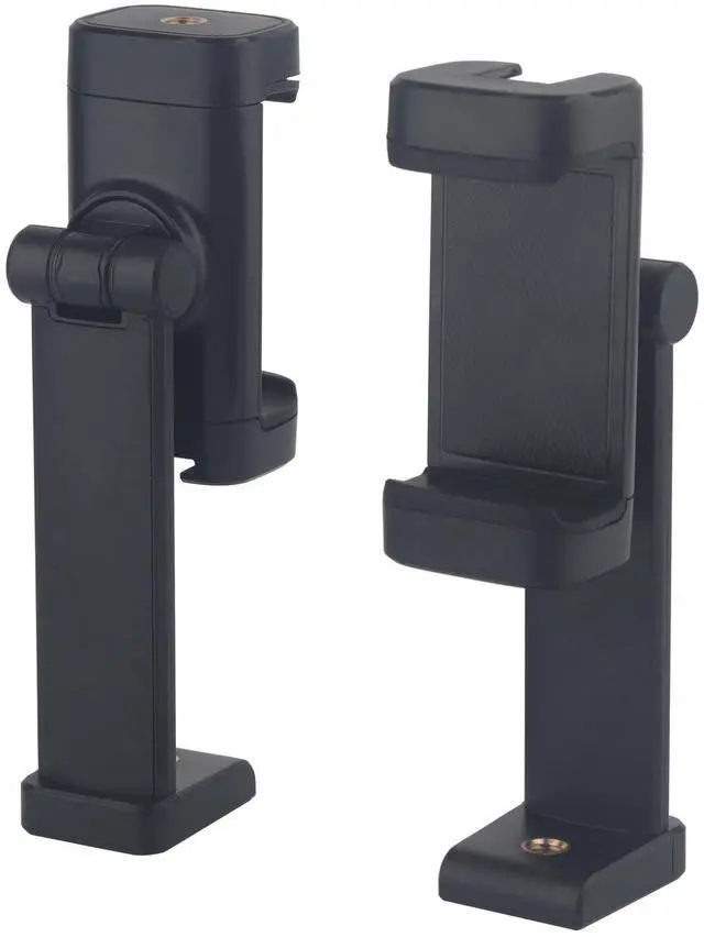 Main image of 2PCS Pack-Phone Tripod Mount with 1/4" Screw Thread, 360° Rotate 180° Tilt Phone Holder Adapter for iPhone, Tripod, Selfie Stick, Camera Stand