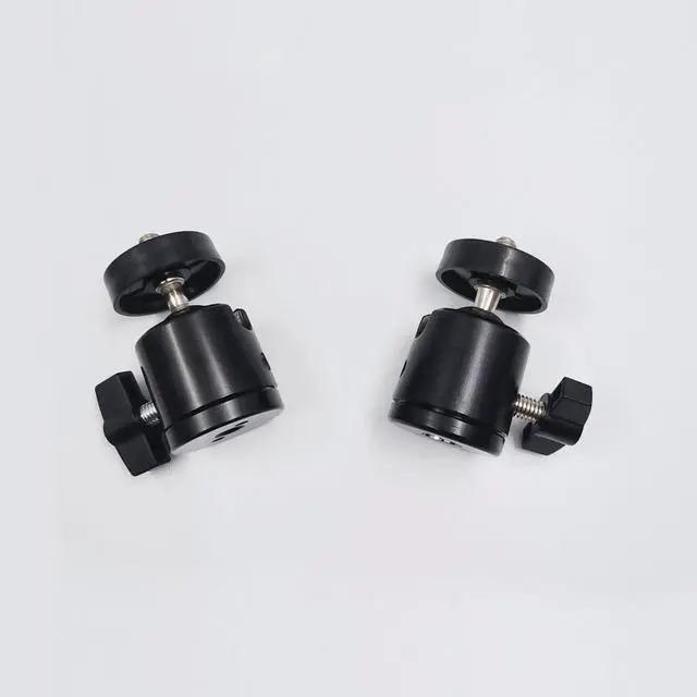 Alt view image 6 of 6 - 2 Pack Universal 1/4" Swivel Mini Ball Head Screw Tripod Mount, 360 Degree Rotating Mount Base Adapter for DSLR Cameras Tripods Monopods Camcorder Light Stand Bracket
