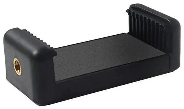 Main image of Smartphone Clip Holder Clamp for Tripod & Monopod - Universal 1/4" Adapter, Secure Smartphone Mount, Adjustable Bracket for Photography and Video Accessories