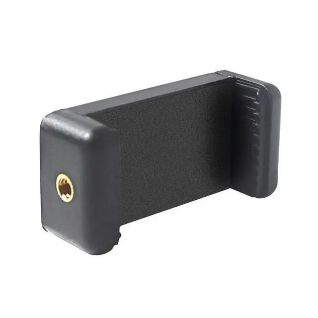 Alt view image 4 of 7 - Smartphone Clip Holder Clamp for Tripod & Monopod - Universal 1/4" Adapter, Secure Smartphone Mount, Adjustable Bracket for Photography and Video Accessories