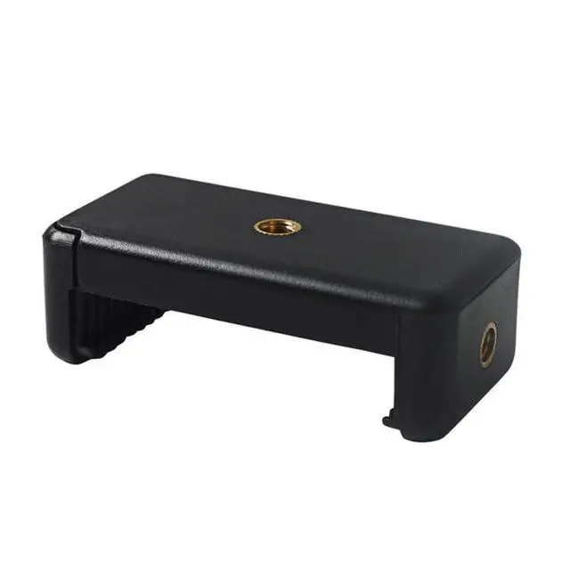 Alt view image 5 of 7 - Smartphone Clip Holder Clamp for Tripod & Monopod - Universal 1/4" Adapter, Secure Smartphone Mount, Adjustable Bracket for Photography and Video Accessories