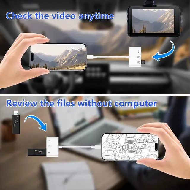 Alt view image 5 of 7 - iPhone 17 Pro SD Card Reader USB C for iPhone 17 Air Pro Max 16e 16 Pro Max Plus/MacBook/Samsung,Micro SD Card Reader TypeC Camera Memory Card Reader Card Adapter for SD,Micro SD,SDHC,SDXC,TF,MMC,UHSI
