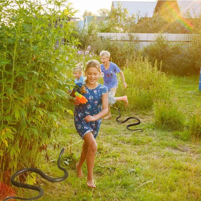 Alt view image 2 of 7 - Snake Prank with String Clip,Golf Snake Prank,Clip On Snake Prank,Rubber Snake,Snake Prank with String,Prank Snake Toy,Realistic Rubber Snake P-Rank Toy,Snake Toy 1.2m