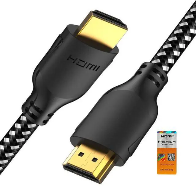 Main image of 4K HDMI Cable 10 ft | High Speed HDMI Cables, Braided Nylon & Gold Connectors, 4K @ 60Hz, Ultra HD, 2K, 1080P, ARC & CL3 Rated | for Laptop, Monitor, PS5, PS4, Xbox One, Fire TV, & More