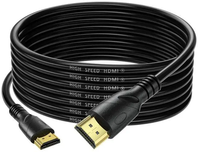 Main image of HDMI Cable Ultra High Speed Gold Plated 4K @ 60Hz, Ultra HD, 1080P & ARC Compatible with Laptop, Gaming PC, Monitor, PS5, PS4, Xbox X, One, Fire TV, Apple TV, ROKU, Soundbar & More (25 Feet)