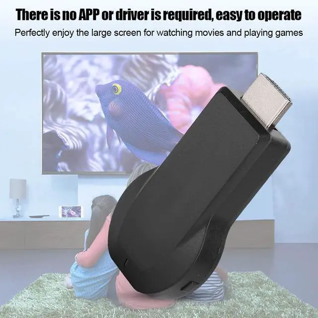 Alt view image 4 of 7 - Display Dongle, 1080P WiFi H DMI TV Wireless Display Receiver Dongle Adapter Support for A irplay DLNA