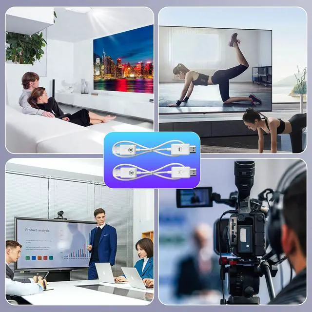 Alt view image 7 of 7 - Hdmi Wireless Transmitter and Receiver Kit, 4K Decode Output Wireless HDMI Extender, 98Ft HDMI Sender Display Adapter Support 2.4/5GHz for Streaming Video/Audio from Laptop/PC to TV/Projector/Monitor