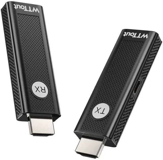 Main image of Wireless HDMI Transmitter and Receiver- 4K Decode 1080P Output Plug & Play 165FT Wireless HDMI Extender Kit, 2.4/5.8G Dual-Band for Video Streaming from Laptop/Pc/Tv Box/Projector