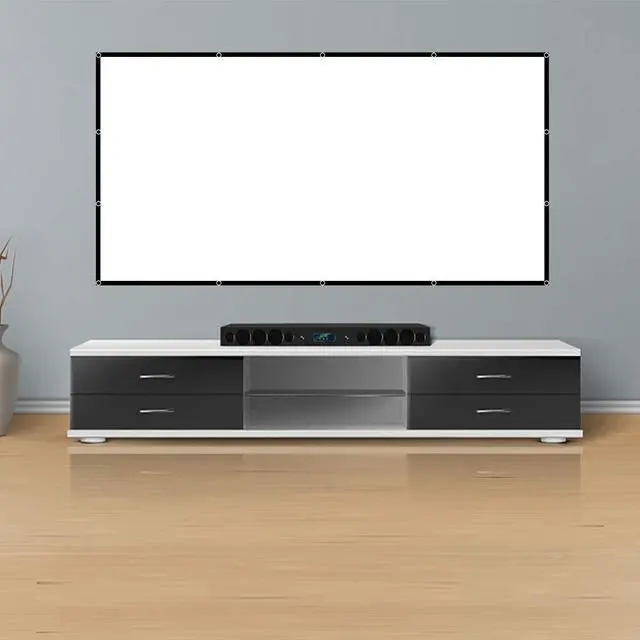 Alt view image 7 of 7 - Projector Screen, 100 inch Movie Projector Screen16:9 Foldable Portable Projector Screens for Home Theater, Outdoor, Indoor Party, Office, Weding