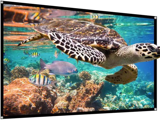 Main image of Projector Screen,4K 16:9 HD Rear Front Projector Screen Foldable Projection Screen Double-Sided Portable Outdoor Indoor Projector Screens Small for Movie Home Theater (60 inches)