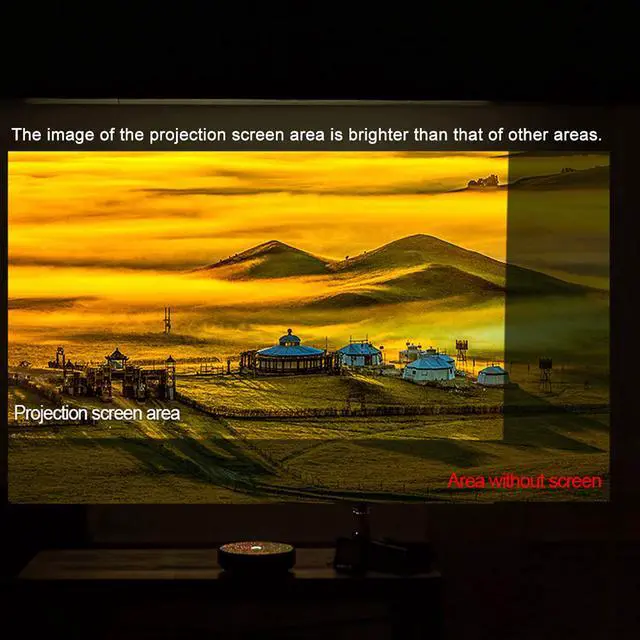 Alt view image 3 of 7 - 80-inch Portable Projector Screen HD 16:9 Frameless Video Projection Screen Foldable Wall Mounted for Home Theater Office Movies