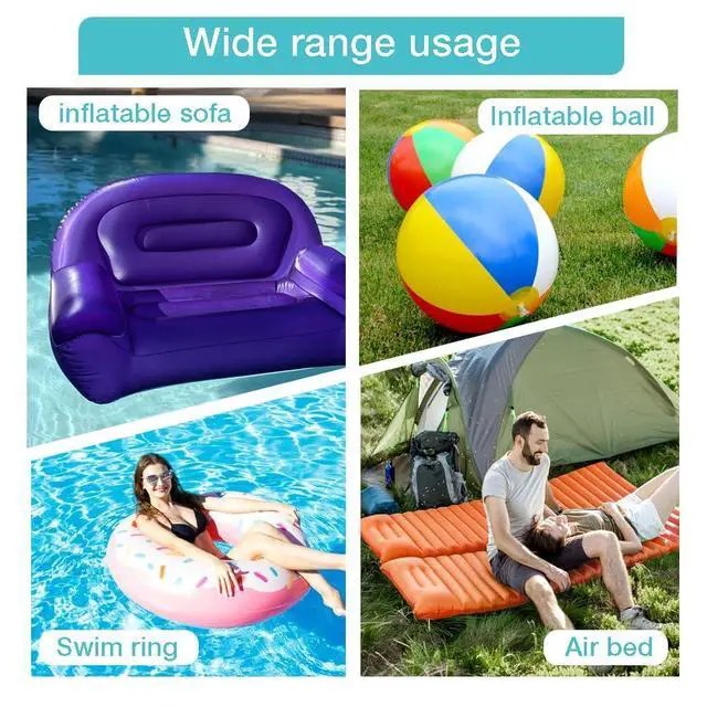 Alt view image 5 of 7 - Electric Air Pump,Portable Quick-Fill Air Pump, Air Mattress Pump with 3 Nozzles for Inflatable Boat, Air Mattress Beds,Swimming Ring.Compatible with Home and car Adapter by Inscool (110V AC/12V DC)