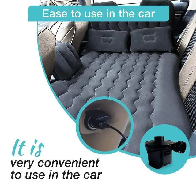 Alt view image 7 of 7 - Electric Air Pump,Portable Quick-Fill Air Pump, Air Mattress Pump with 3 Nozzles for Inflatable Boat, Air Mattress Beds,Swimming Ring.Compatible with Home and car Adapter by Inscool (110V AC/12V DC)