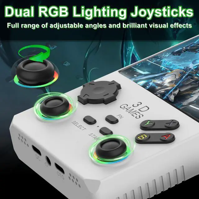 Alt view image 3 of 7 - 2025 New Upgraded V40 Max Handheld Game Console, 40000 Games 4 inch IPS Screen Retro Gaming Console, 256G 4000mAh Portable Mini Pocket Handheld Emulator Gift for Adults