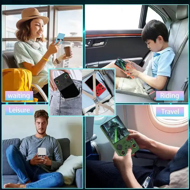 Alt view image 6 of 7 - 2025 New Upgraded V40 Max Handheld Game Console, 40000 Games 4 inch IPS Screen Retro Gaming Console, 256G 4000mAh Portable Mini Pocket Handheld Emulator Gift for Adults