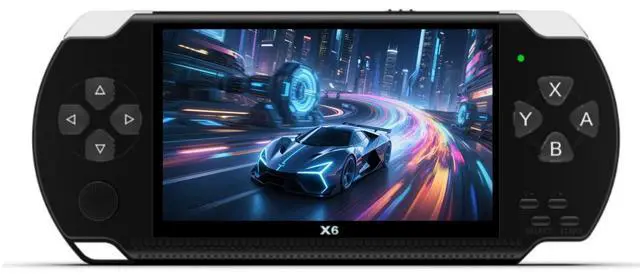 Main image of 4.3-Inch Retro Handheld Game Console - with Classic Games, Portable Video Game Player with TV Connection, Supports MP4/MP3/eBook Playback, Rechargeable Battery & TF Card Expansion (Black)