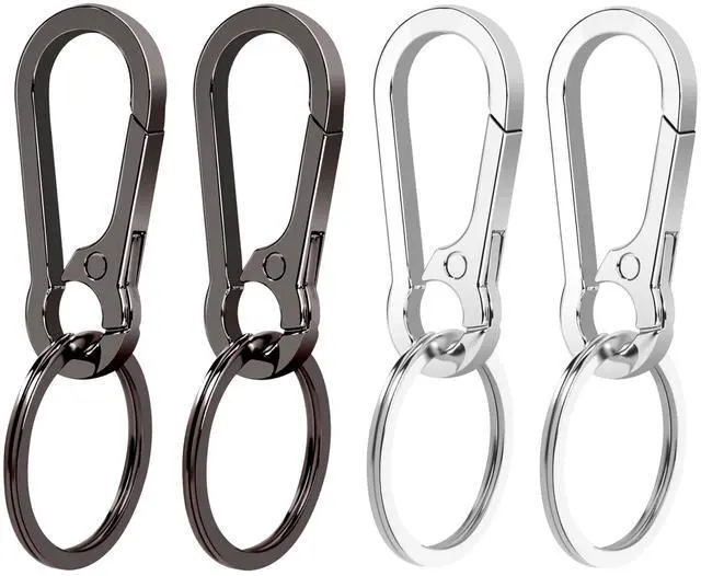 Main image of 4Pcs Keychain for Car Keys, Metal Key Chain Carabiner for Keys, Key Chain Holder Clip Key Organizer Key Ring