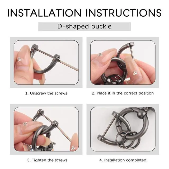 Alt view image 6 of 6 - Carbon Fiber Car Keychain,Automotive Interior Accessories Keychains Leather Car Key Fob,Car Accessories Key Ring&Anti-Lost D-Ring(light pink)