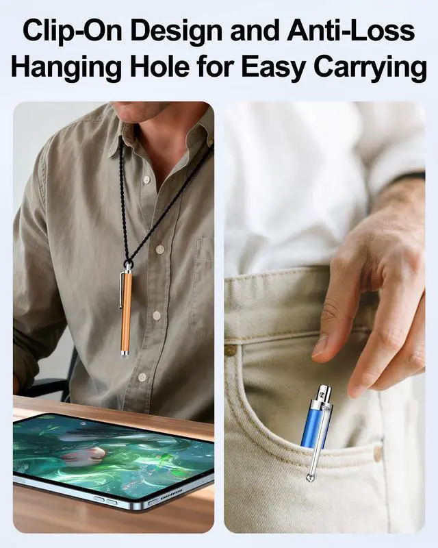 Alt view image 3 of 7 - 15 PCS Stylus Pen for Touchscreen,High Sensitivity Precision Stylus Pen with Durable Fiber Tip,Stylus Compatible for iPad/iPhone/Android Tablets and Touchscreen Devices,10 Colors