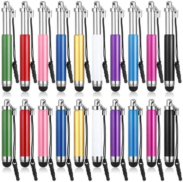 Main image of 20 Pcs Mini Stylus Pen Capacitive Resistive Touchscreen Pens Retractable Stylus Pen for All Smartphones, Mobile Phones, Tablets Universal Touchscreen Devices