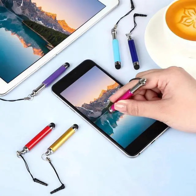 Alt view image 3 of 6 - 20 Pcs Mini Stylus Pen Capacitive Resistive Touchscreen Pens Retractable Stylus Pen for All Smartphones, Mobile Phones, Tablets Universal Touchscreen Devices