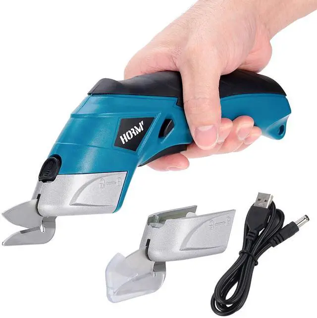 Main image of Cordless Electric Scissors,3.7V Fabric Cutter,Equipped with 2 Blades and 1 Charging line,Electric Cardboard Cutter for Fabrics,Cardboard,Carpets