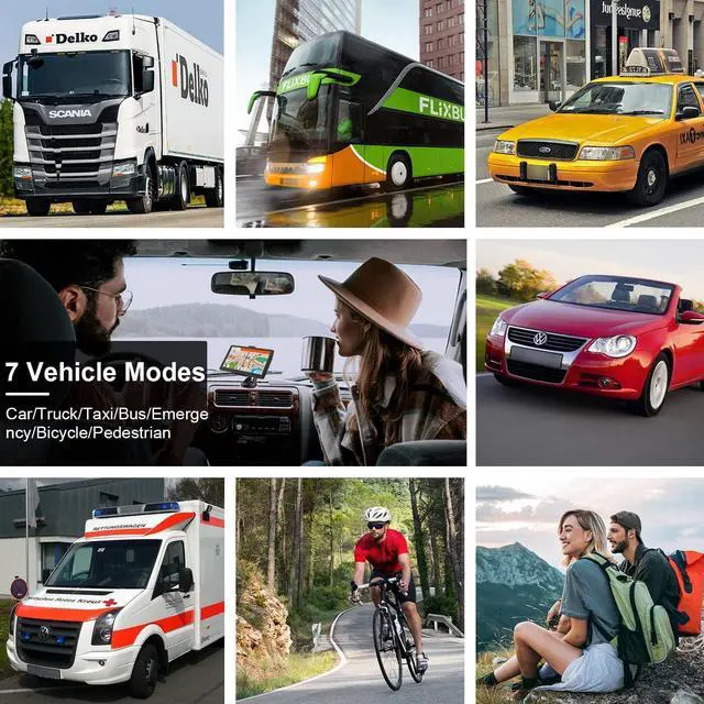 Alt view image 6 of 7 - GPS Navigator for Car, 7" GPS Navigation System for Truck Commercial Drivers 2026 with US/CA/MX Offline Map, Lifetime Free Update, GPS for 7 Vehicles with Voice Drive Guidance, POI/Zip Search, FM