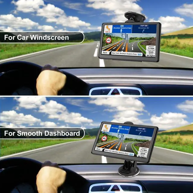 Alt view image 7 of 7 - GPS Navigator for Car, 7" GPS Navigation System for Truck Commercial Drivers 2026 with US/CA/MX Offline Map, Lifetime Free Update, GPS for 7 Vehicles with Voice Drive Guidance, POI/Zip Search, FM