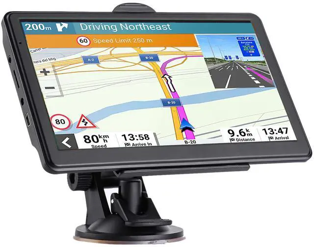 Main image of GPS Navigator for Car, 2026 Map 7 inch Touch Screen Car GPS 256-16GB,Voice Turn Direction Guidance, Support Speed and Red Light Warning, North America Lifetime map Free Update Truck(Black)